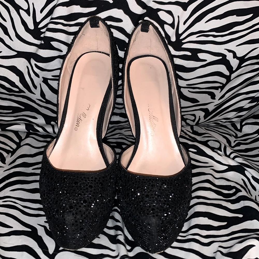 Black Sparkly High Heels